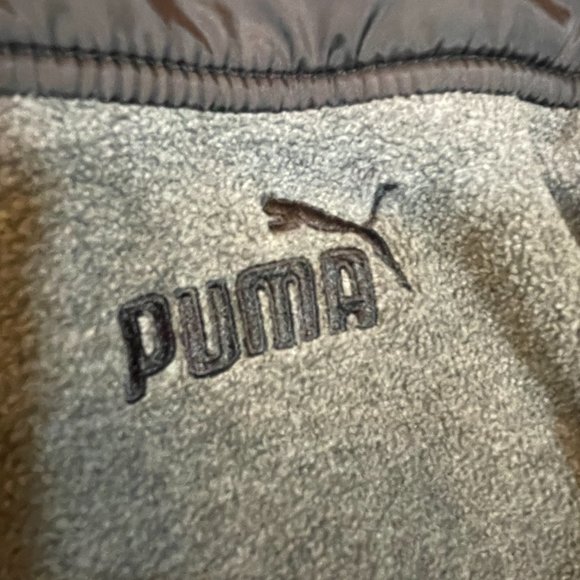 Boys Puma Fleece and Nylon Zip Front Jacket - Picture 6 of 9
